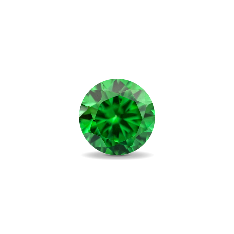 Фианит Круг 1.0 Зеленый (1000шт)