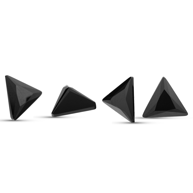 Фианит Треугольник 3.0*3.0 Черный_5398565