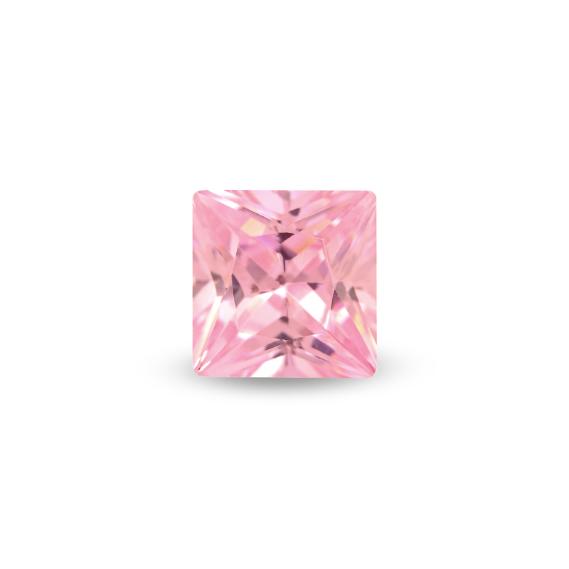 Фианит Принцесса 6.0*6.0 Розовый